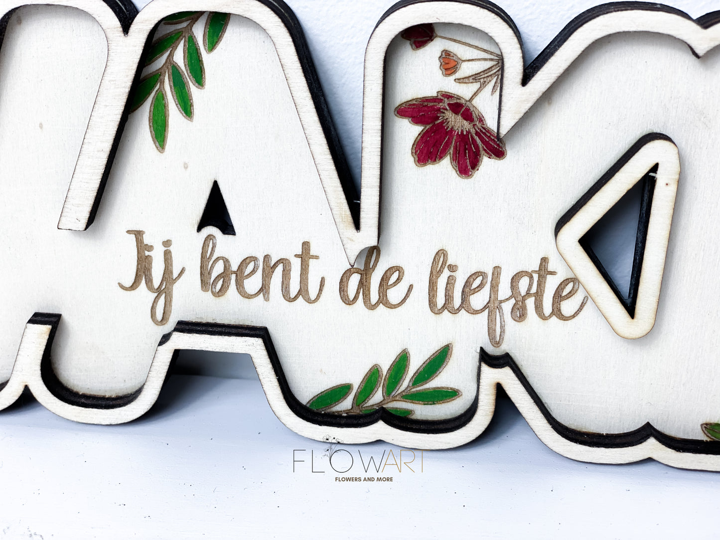 3D Houten naambordje