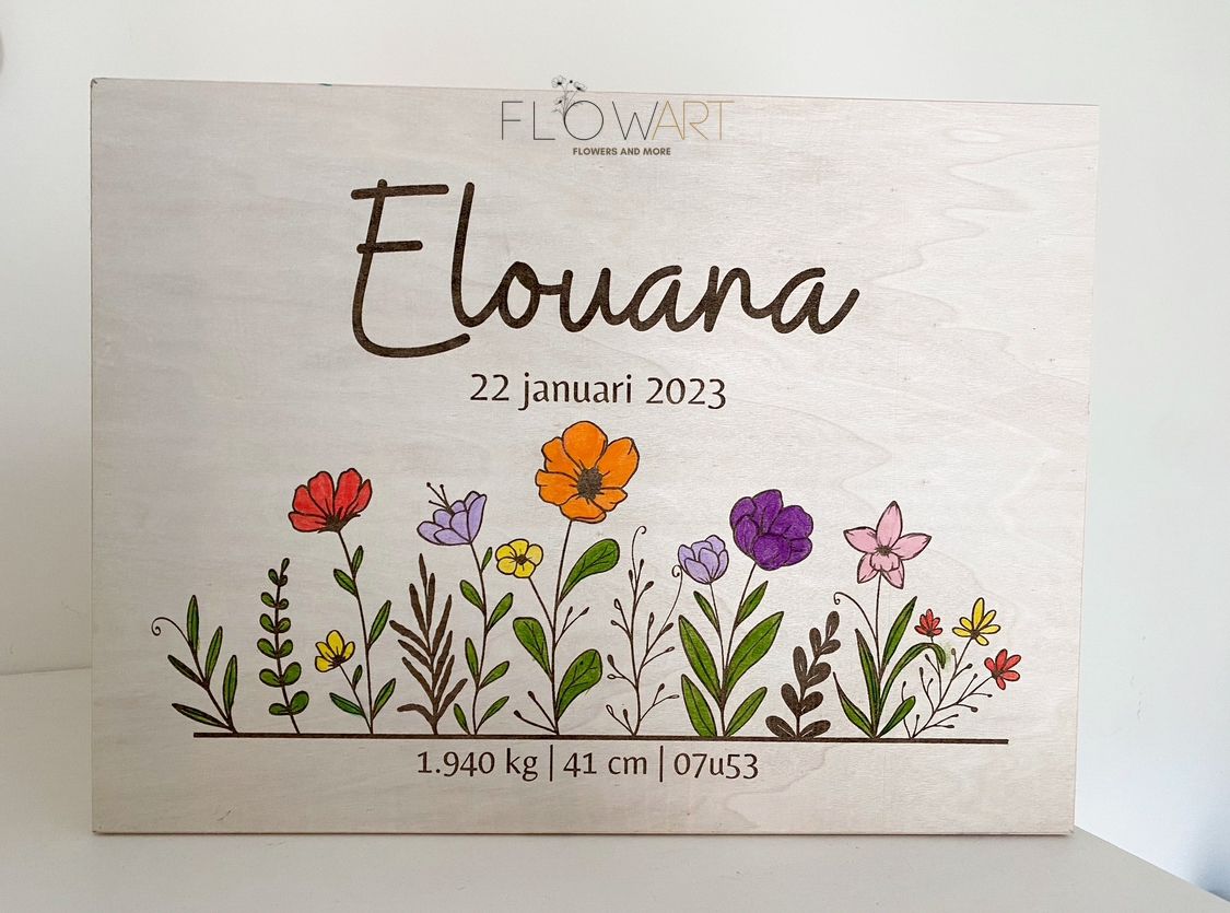 Memorybox | Large met naam of tekening