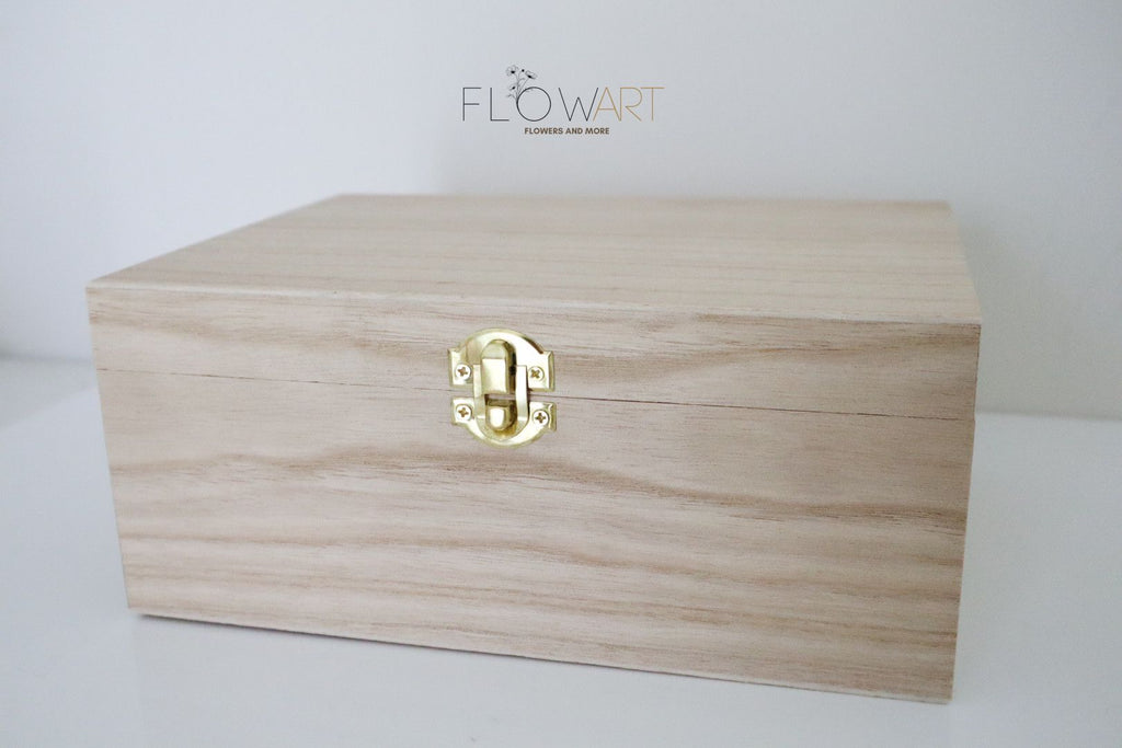 Houten kistje met tekening en/of tekst