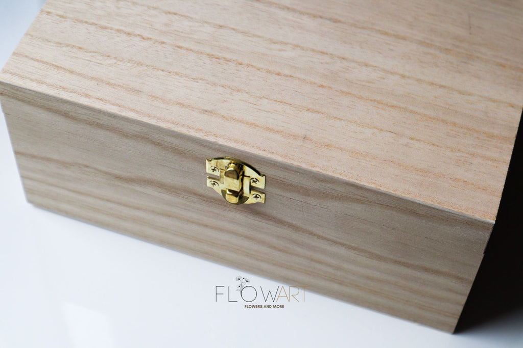 Houten kistje met tekening en/of tekst