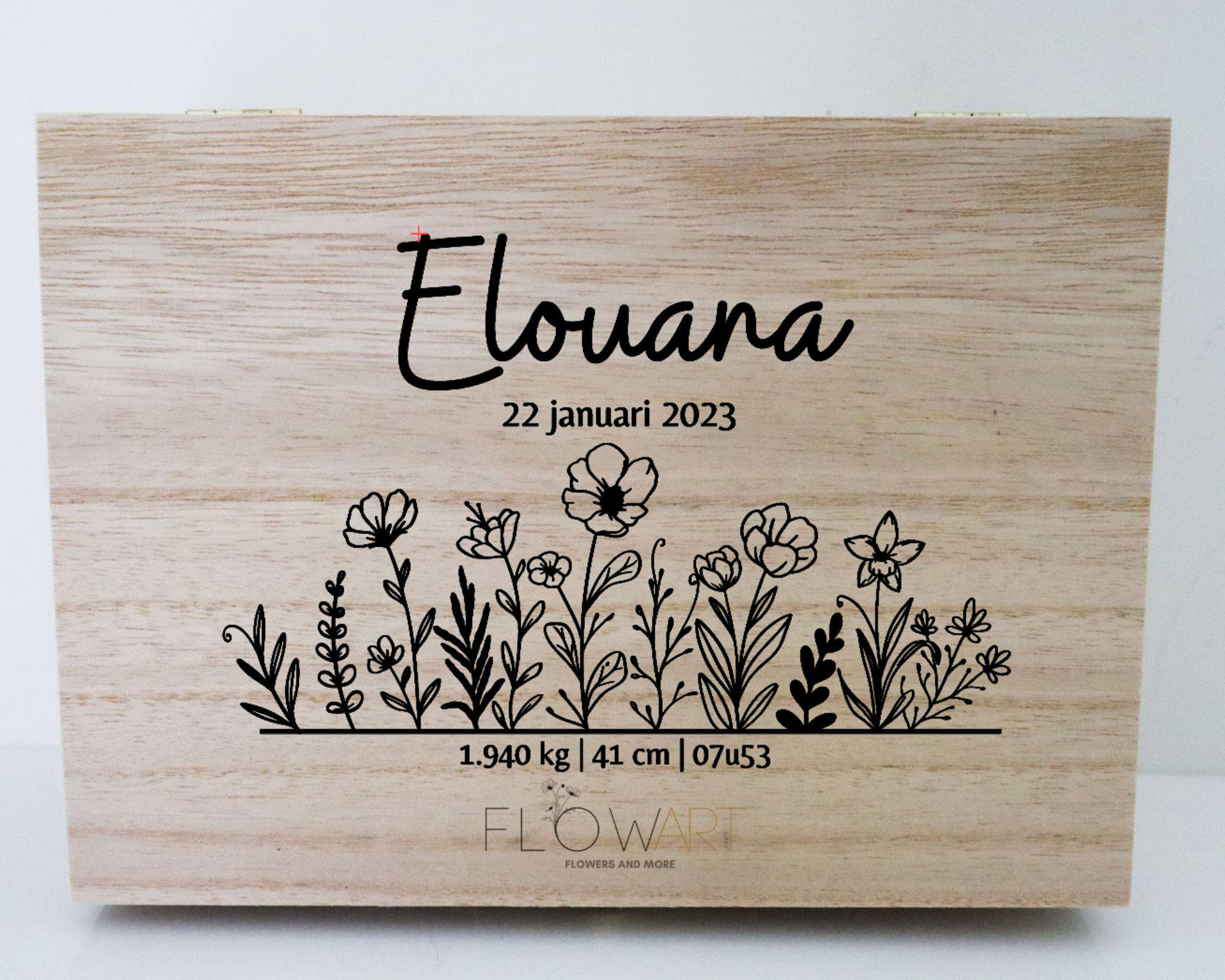 Memorybox  | Large met naam of tekening